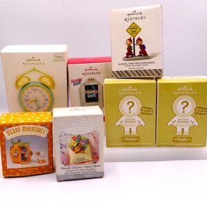 Lot Hallmark Ornaments Mystery Happy Days Baby Time